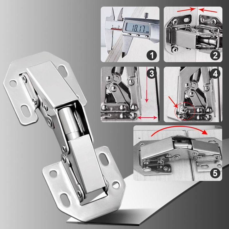 🔥Cabinet Hinges - Easy Installation of Bridge Door Hinges-unitmotor™