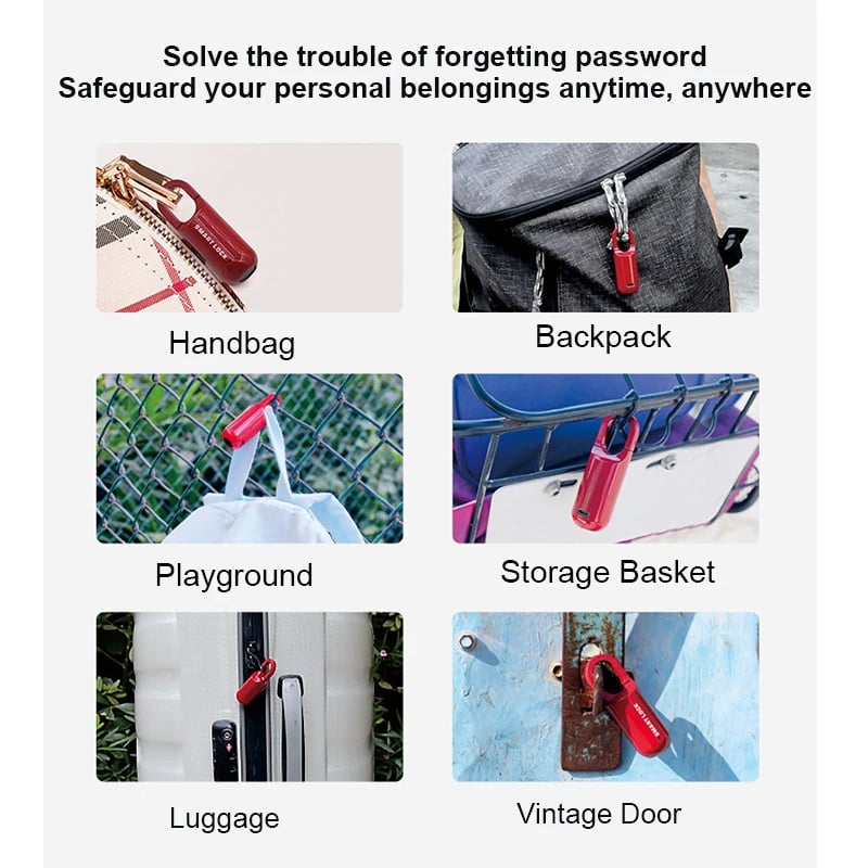 🔒Smart Fingerprint Padlock (Model SY11 and Model M01)-unitmotor™