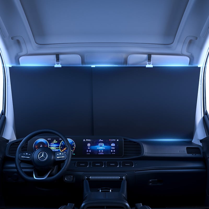 🌞2025 NEW🔥 Automatic retractable car sunshade