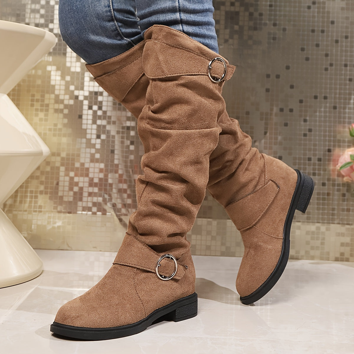 🔥Last Day Promotion 50% OFF - Women'S Solid Color Trendy Boots