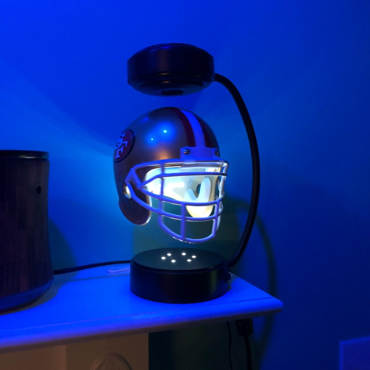 NFL Rotating Levitating Hover Helmet With LED Lighting & Hover Football With Bluetooth Speaker-unitmotor™