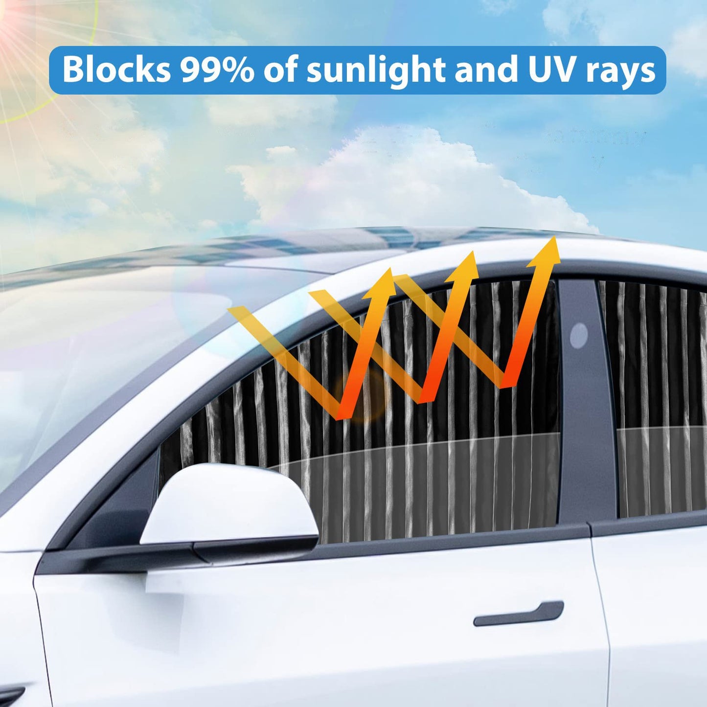 🔥Universal Fit Magnetic Car Side Window Privacy Sunshade-unitmotor™