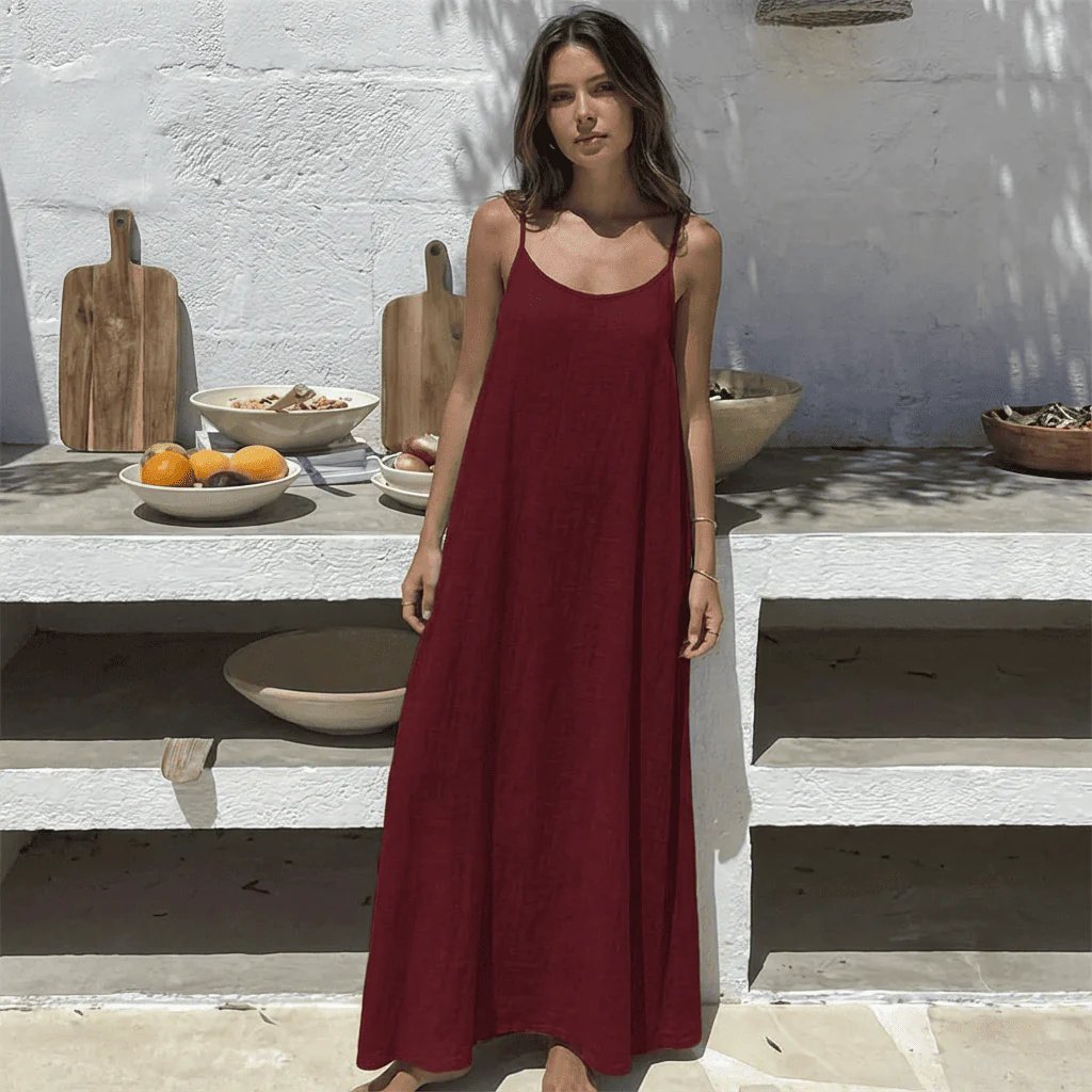✨ Feel Irresistible Together — Elegant Backless Cami Dress for Romantic Moments(Buy 3 Free Shipping)