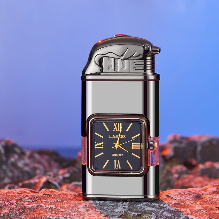 Windproof Lighter Vintage Watch Bezel Jet flame Torch-unitmotor™