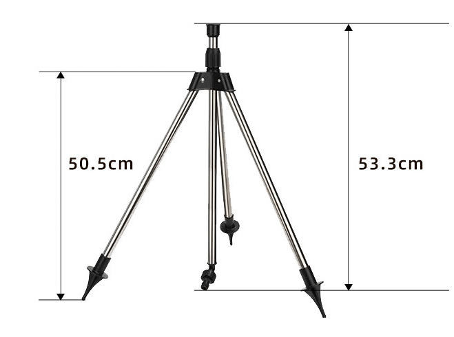 Stainless Steel Rotary Irrigation Tripod Telescopic Support Sprinkler-unitmotor™