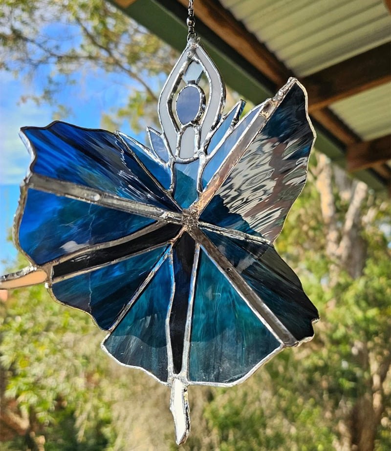 Dancing Lady Stained Spinner [Height of 9.8 inches]