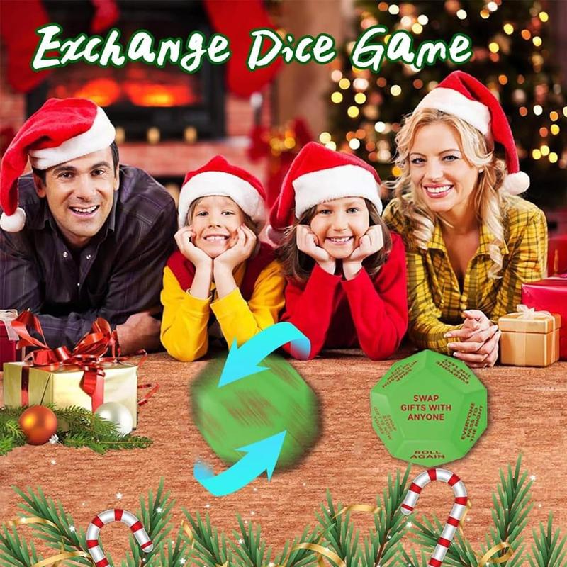 🎅Xmas Sale🎄🎲Santa Swap Gift Exchange Dice