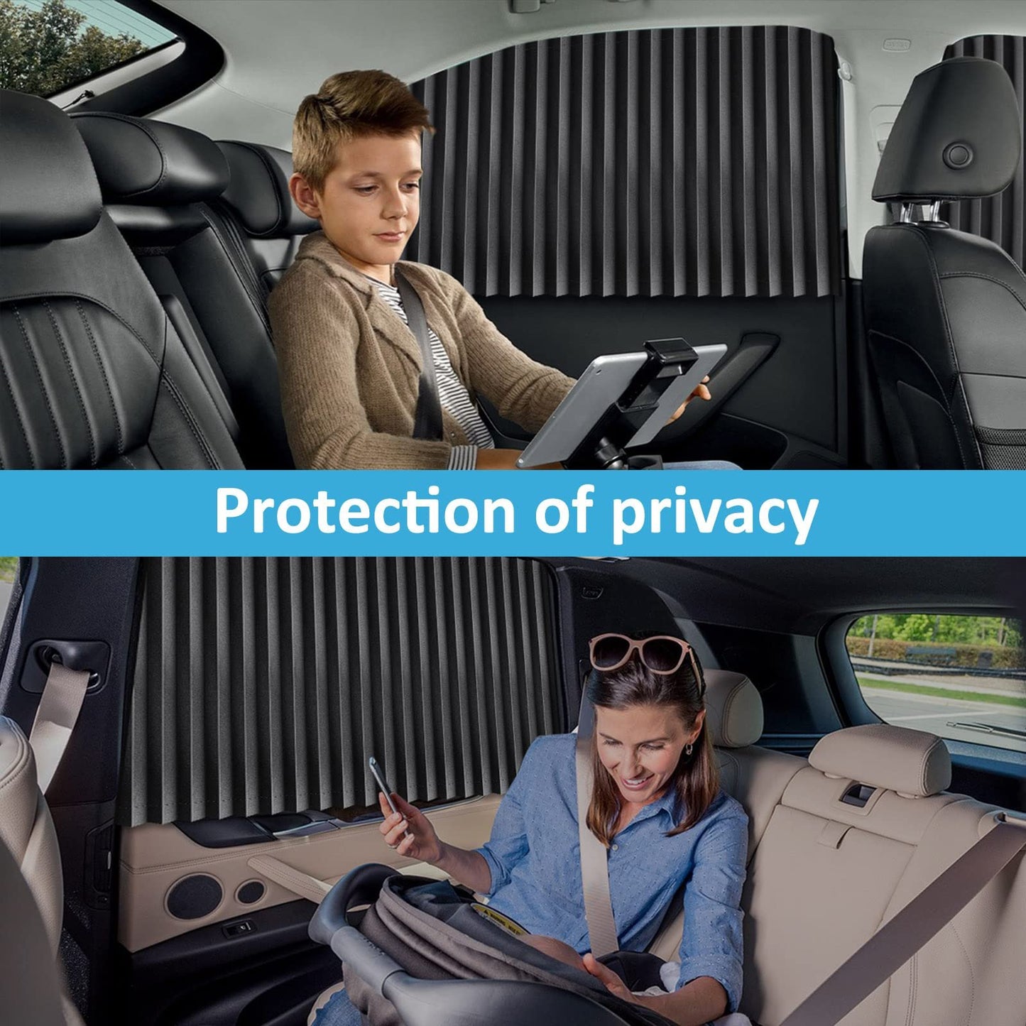 🔥Universal Fit Magnetic Car Side Window Privacy Sunshade-unitmotor™