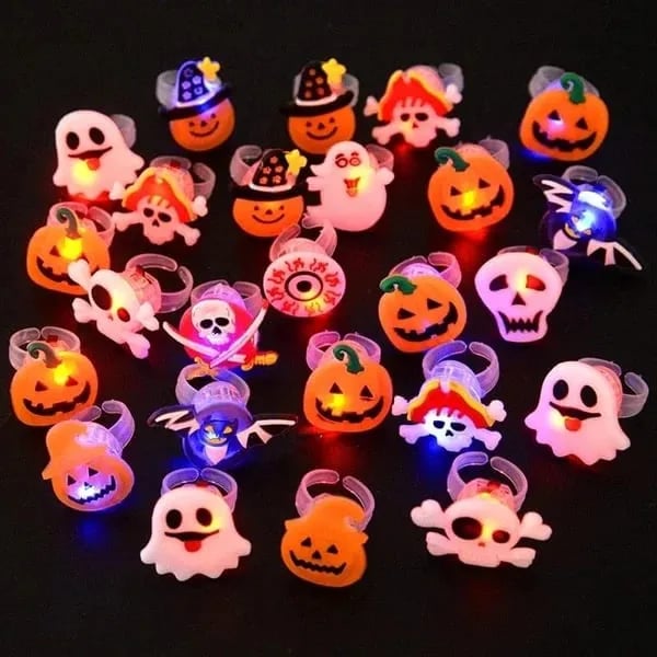 🎁LED Light Halloween Glowing Ring😍 - Set of 50pcs