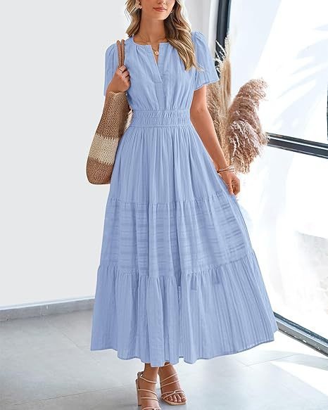Pleated Maxi Dress