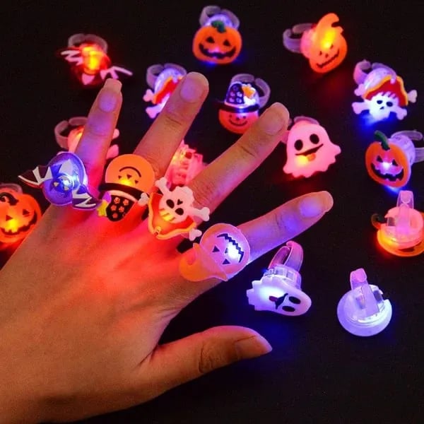 🎁LED Light Halloween Glowing Ring😍 - Set of 50pcs