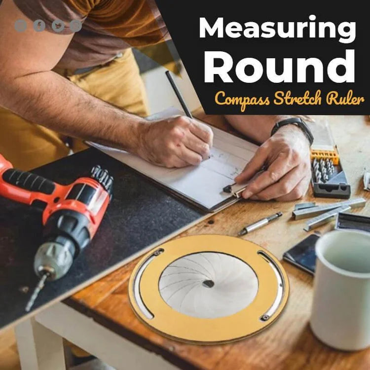 Measuring Round Compass Stretch Ruler-unitmotor™