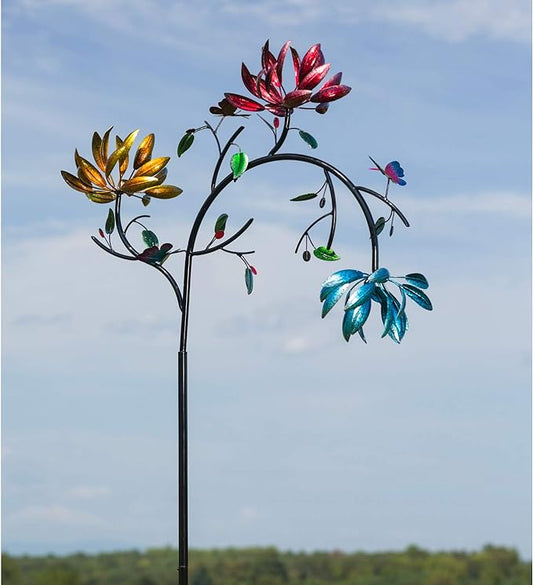 🔥Last Day 70% OFF -Beautiful Summer Multi Colored Flowers Wind Spinner-unitmotor™