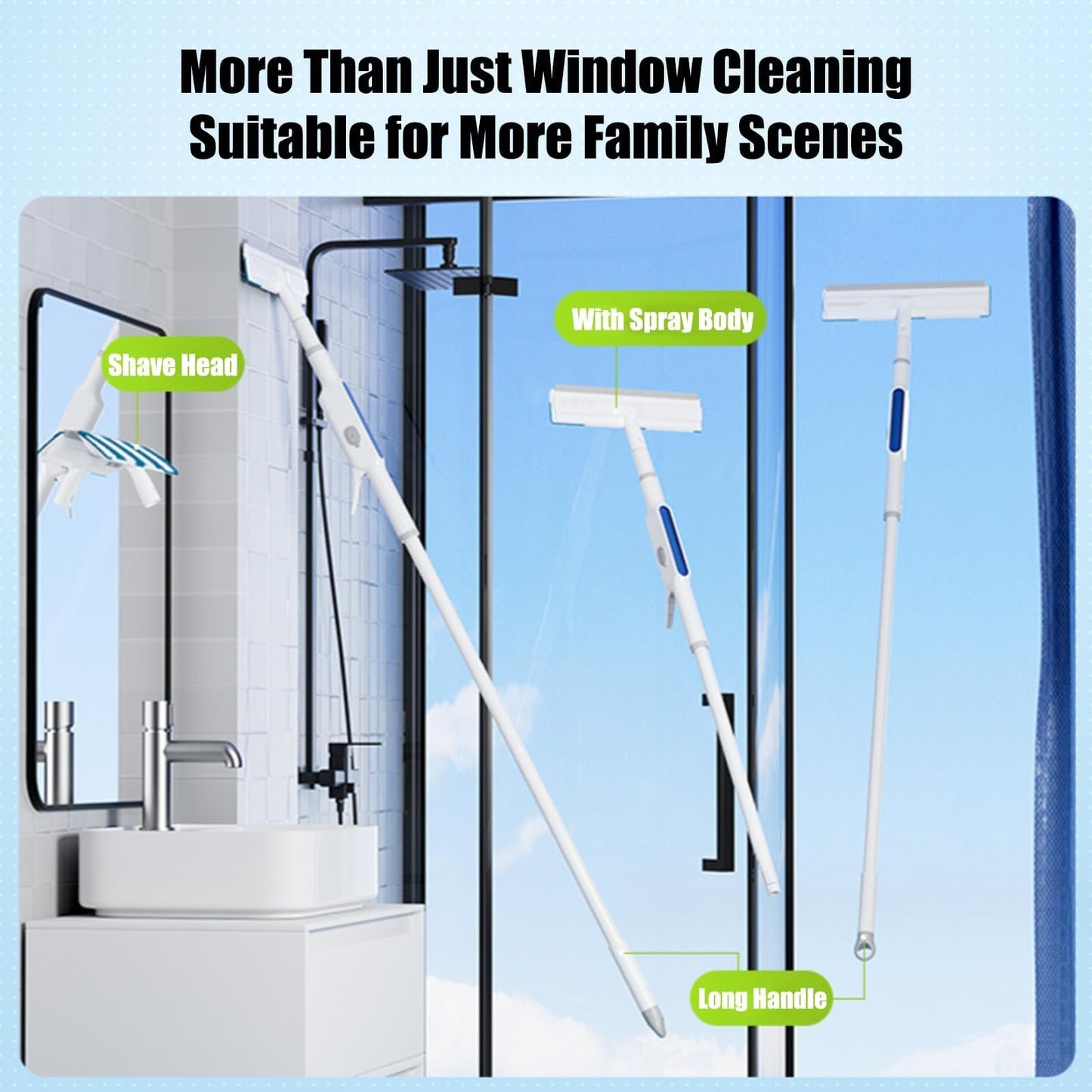 🔥Hot Sale - 49% OFF🔥 Squeegee for Window Cleaning with Spray-unitmotor™