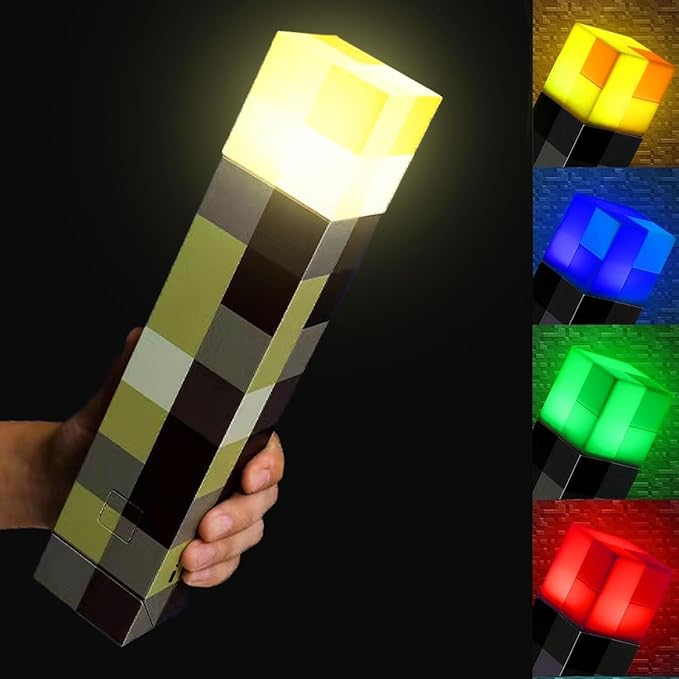 🔥Torch Lamp with Wall Mountable! 11" 4-Color USB LED Lamp