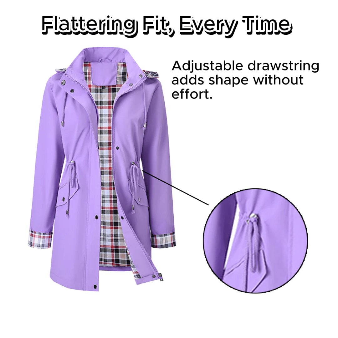 🧥Ultimate Plaid Waterproof Jacket for Women🍃