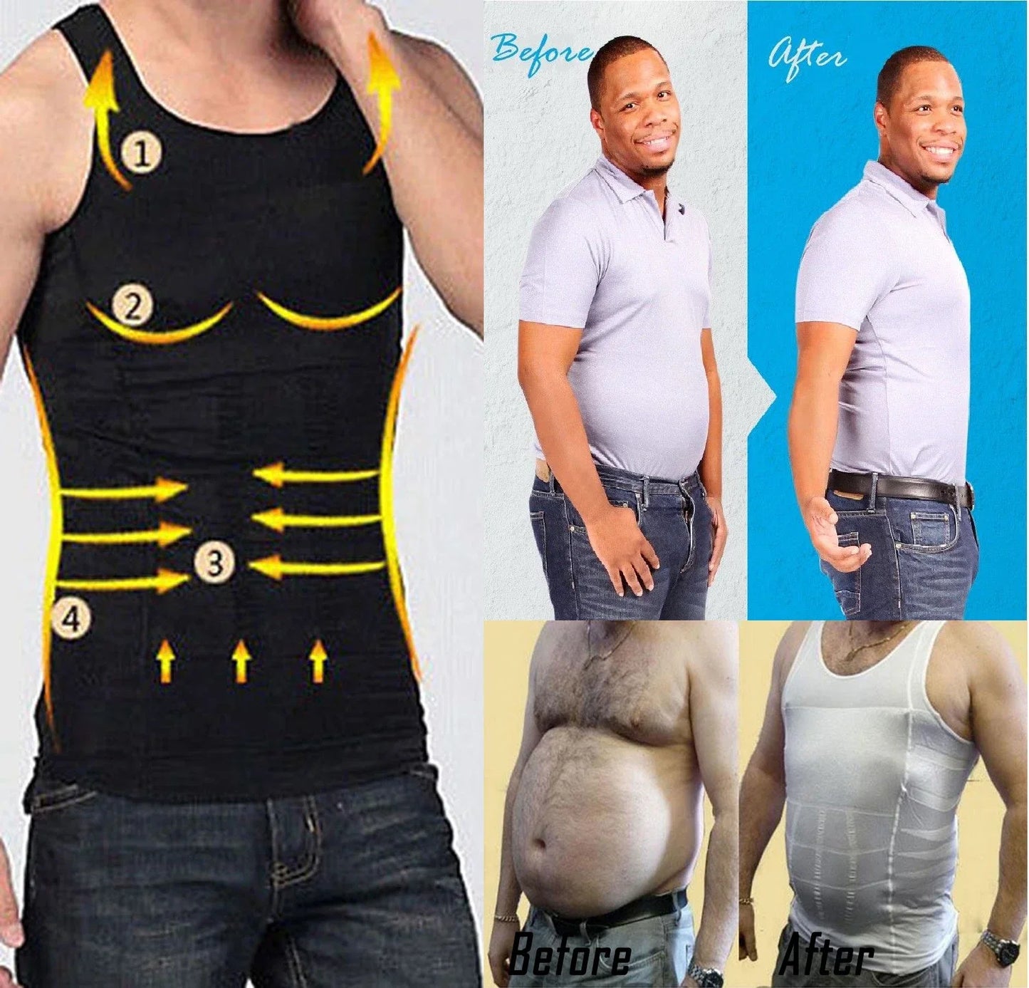 SculptTank Pro Instant Slimming Compression Vest