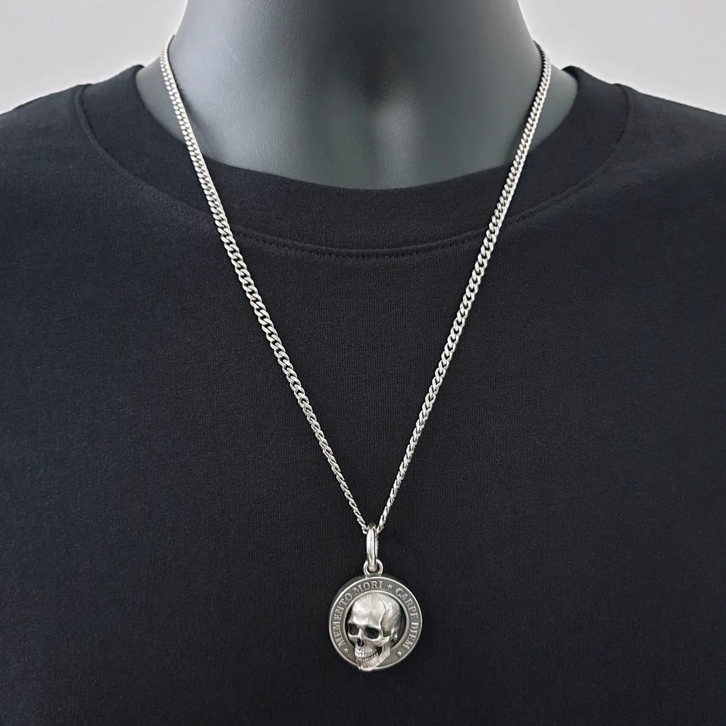 🍀 MEMENTO MORI SKULL PENDANT-unitmotor™