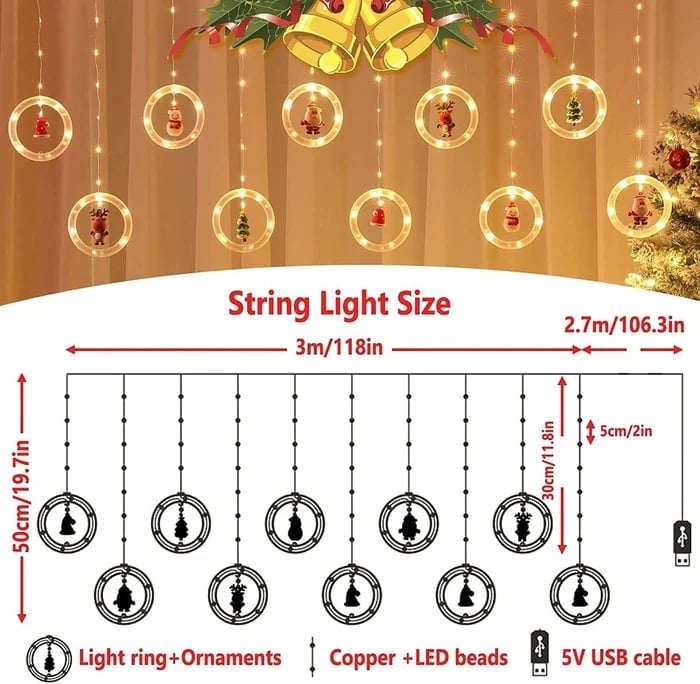 🎅Early Christmas Sale-49% OFF - Christmas Decor Ring Lights-unitmotor™