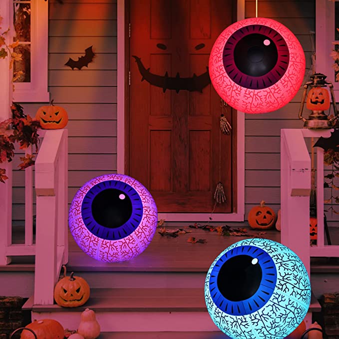 🎃 Halloween Inflatable Color Changing LED Ghost Eyeball🎃-unitmotor™