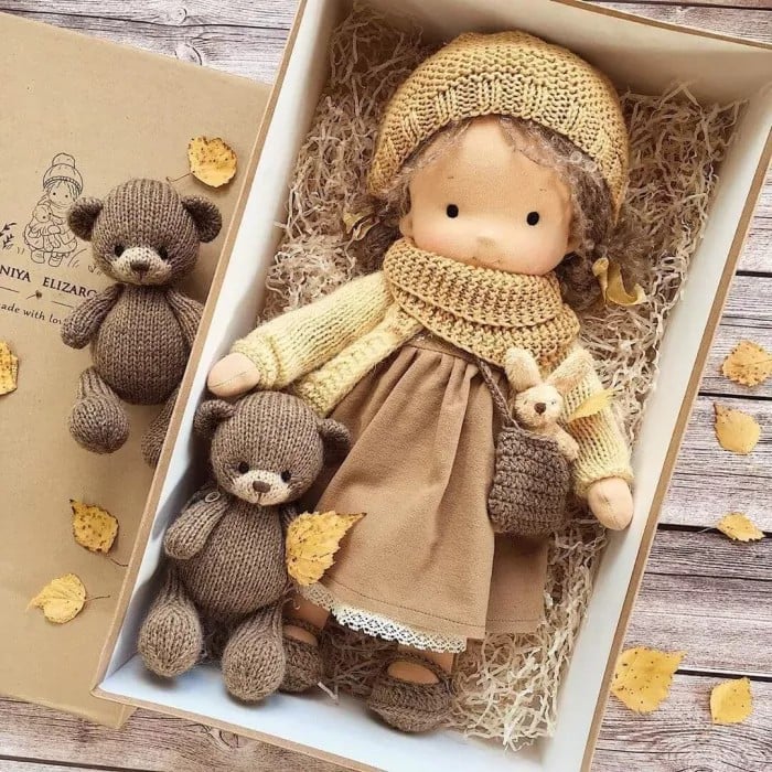 ALL🎁🎁The Best Gift for Kids-Handmade Waldorf Doll👧(Buy2 Free Shipping)-unitmotor™