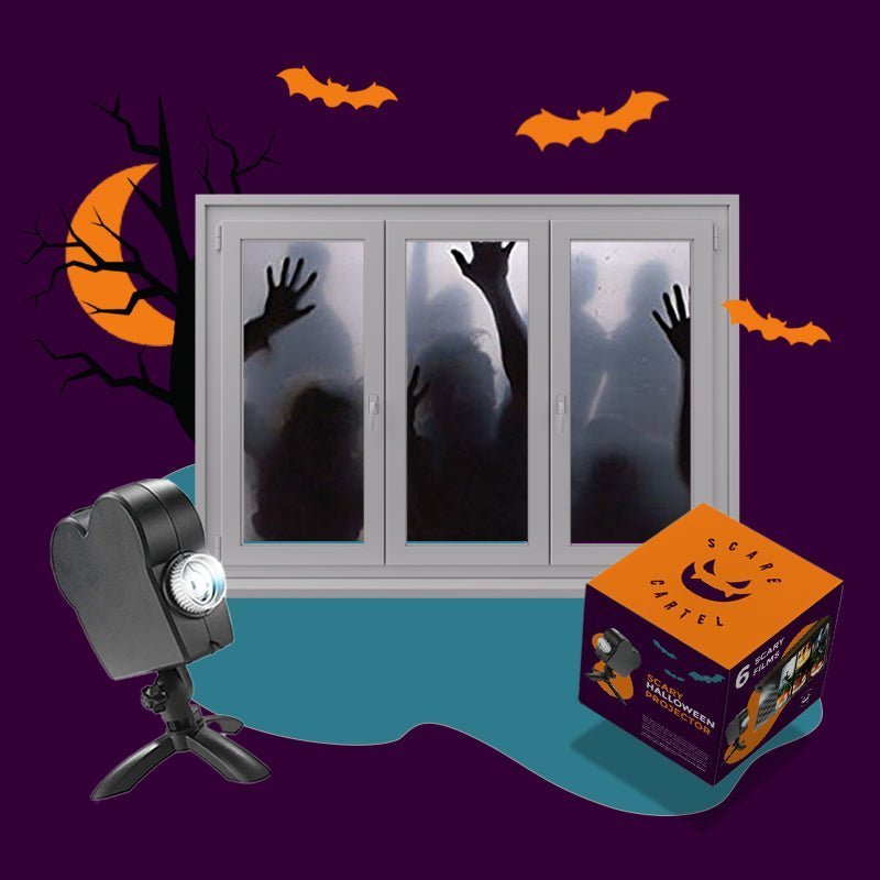 unitmotor™-Scary Halloween Projector( Projector + 12 videos + Screen)