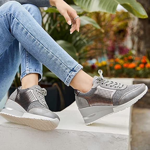 High Heeld Wedge Sneakers For Women-unitmotor™