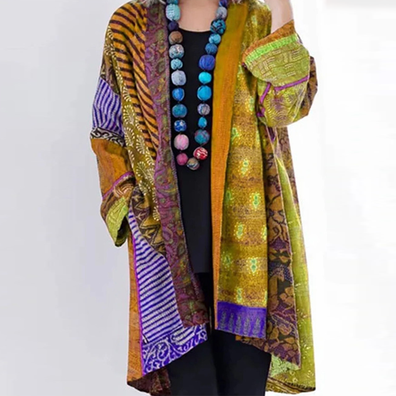 unitmotor™-Loose Long-sleeve Printed Coat