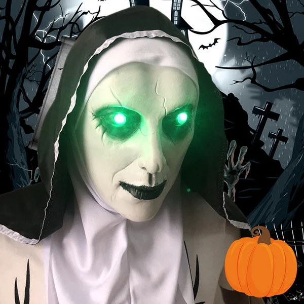 👻49%OFF🎃Urdreamlife — Halloween Nun Scary Mask-unitmotor™