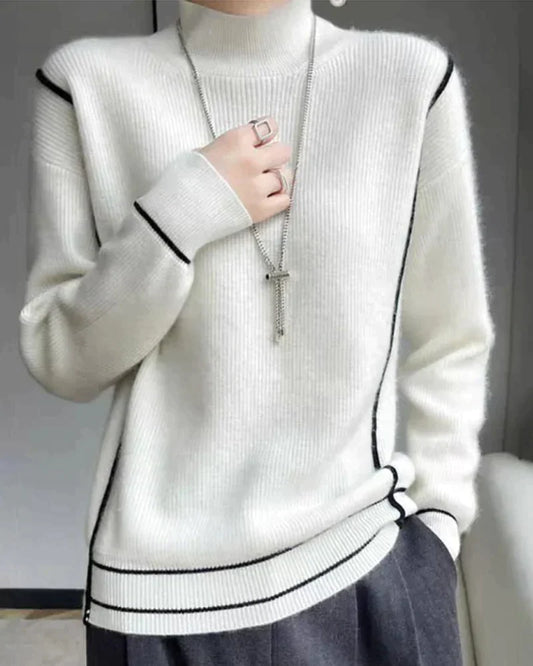 Elegant simple turtleneck sweater-unitmotor™