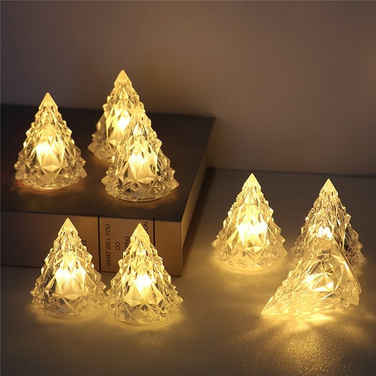 🎄Christmas Sale 48% OFF - Night Light Crystal Mini Christmas Tree Light Flameless LED-unitmotor™