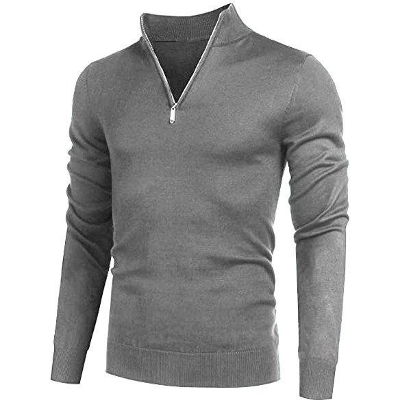 unitmotor™-Men\'s Cashmere Zipper Basic Sweater