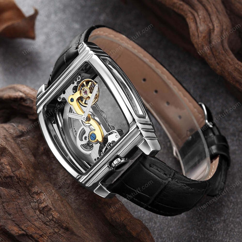 Transparent Automatic Mechanical Steampunk Skull Luxury Gear Watch-unitmotor™