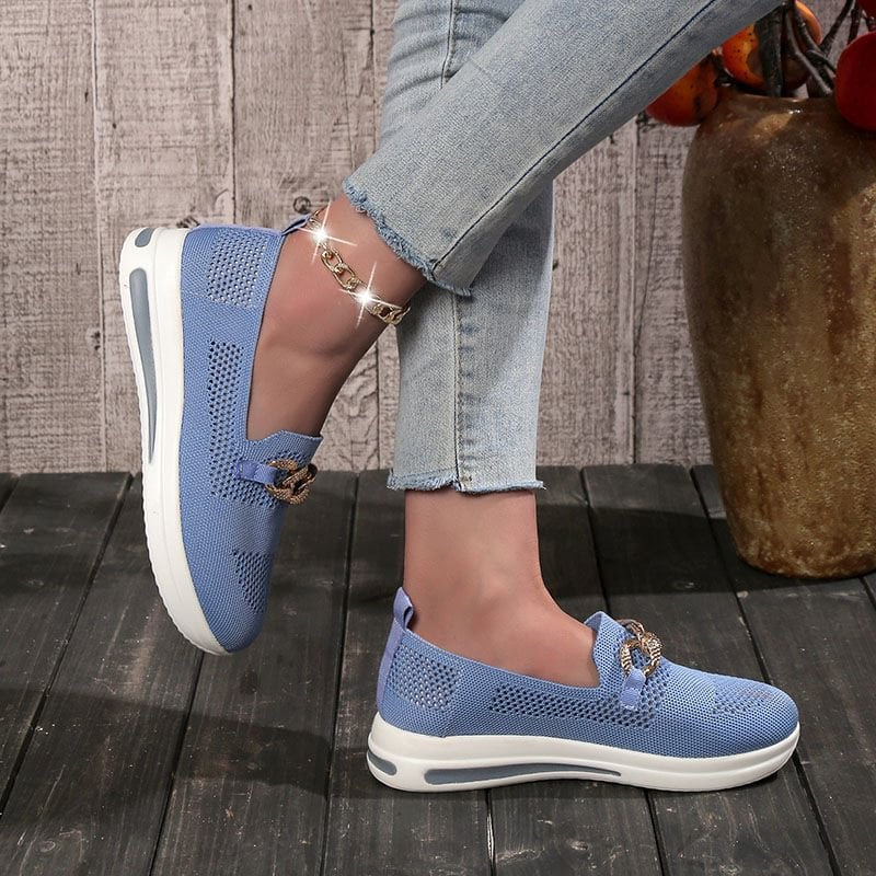 Women's Woven Breathable Wedge Sneakers-unitmotor™