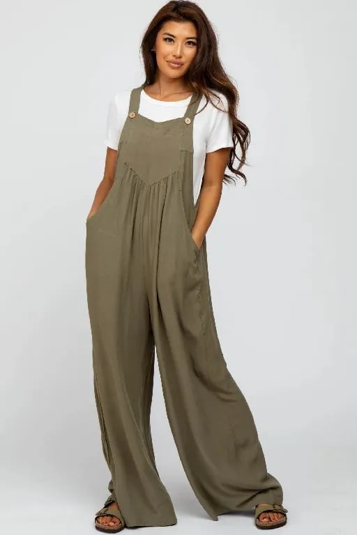 Plus Size Wide Leg Overalls Jumpsuit (Buy 2 Free Shipping)-unitmotor™