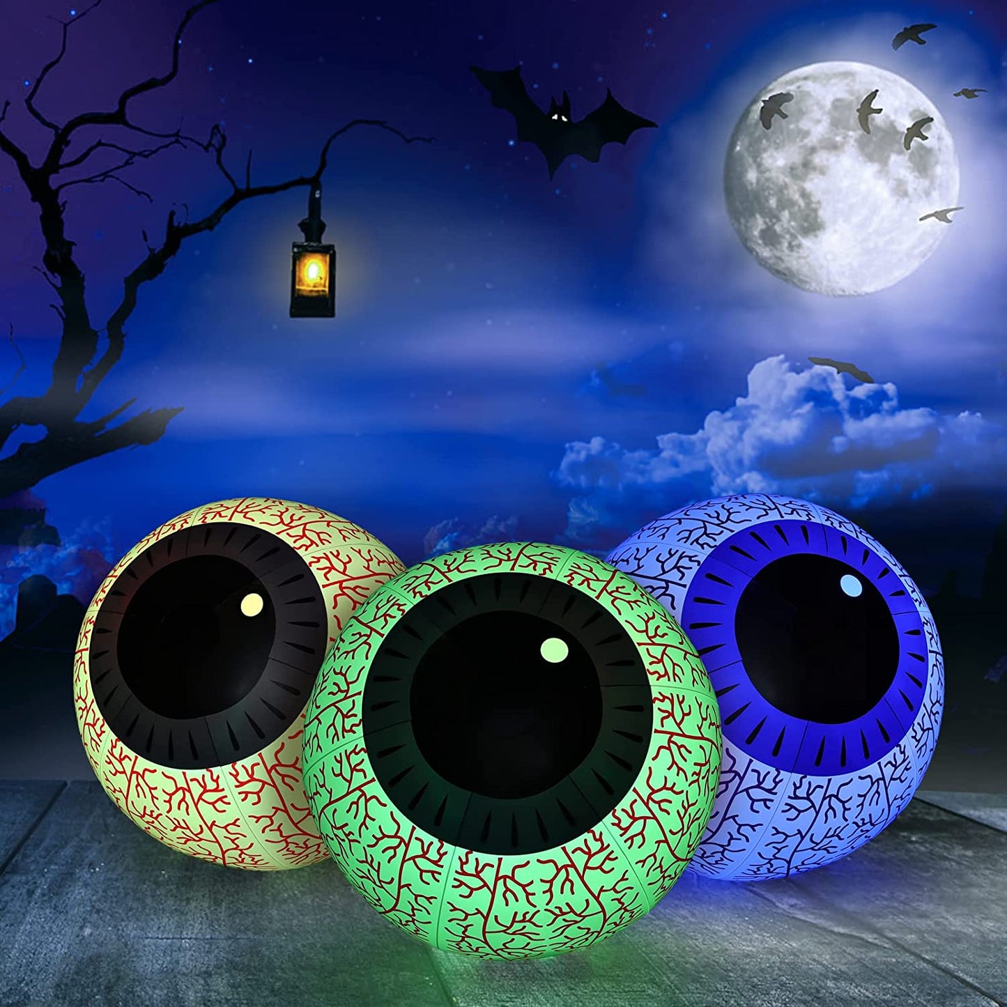 🎃 Halloween Inflatable Color Changing LED Ghost Eyeball🎃-unitmotor™