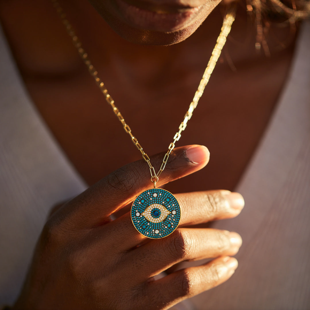 Blue Evil Eye Necklace-unitmotor™