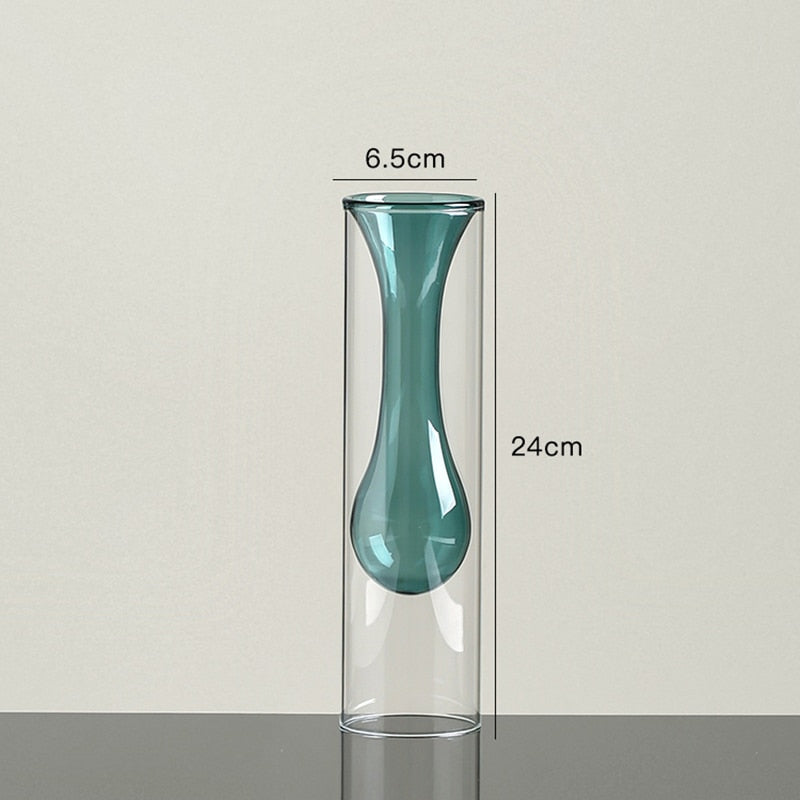 transparent glass vase-unitmotor™