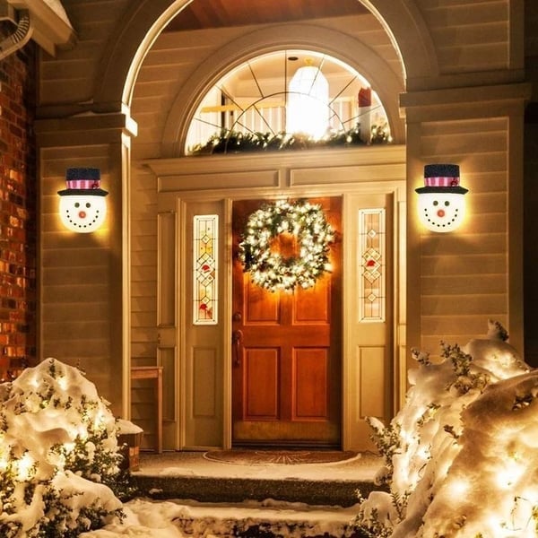 Snowman Porch Light Covers-unitmotor™