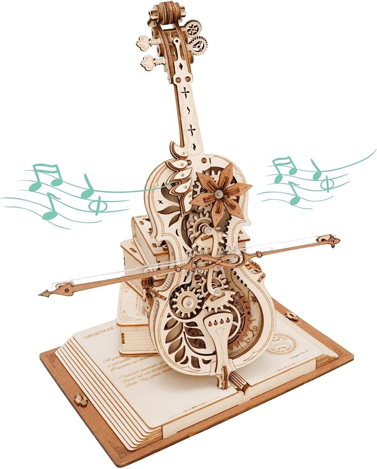 DIY Wooden Cello, Self Playing Musical Instrument, Magic Music Box, Cool Gift Ideas-unitmotor™