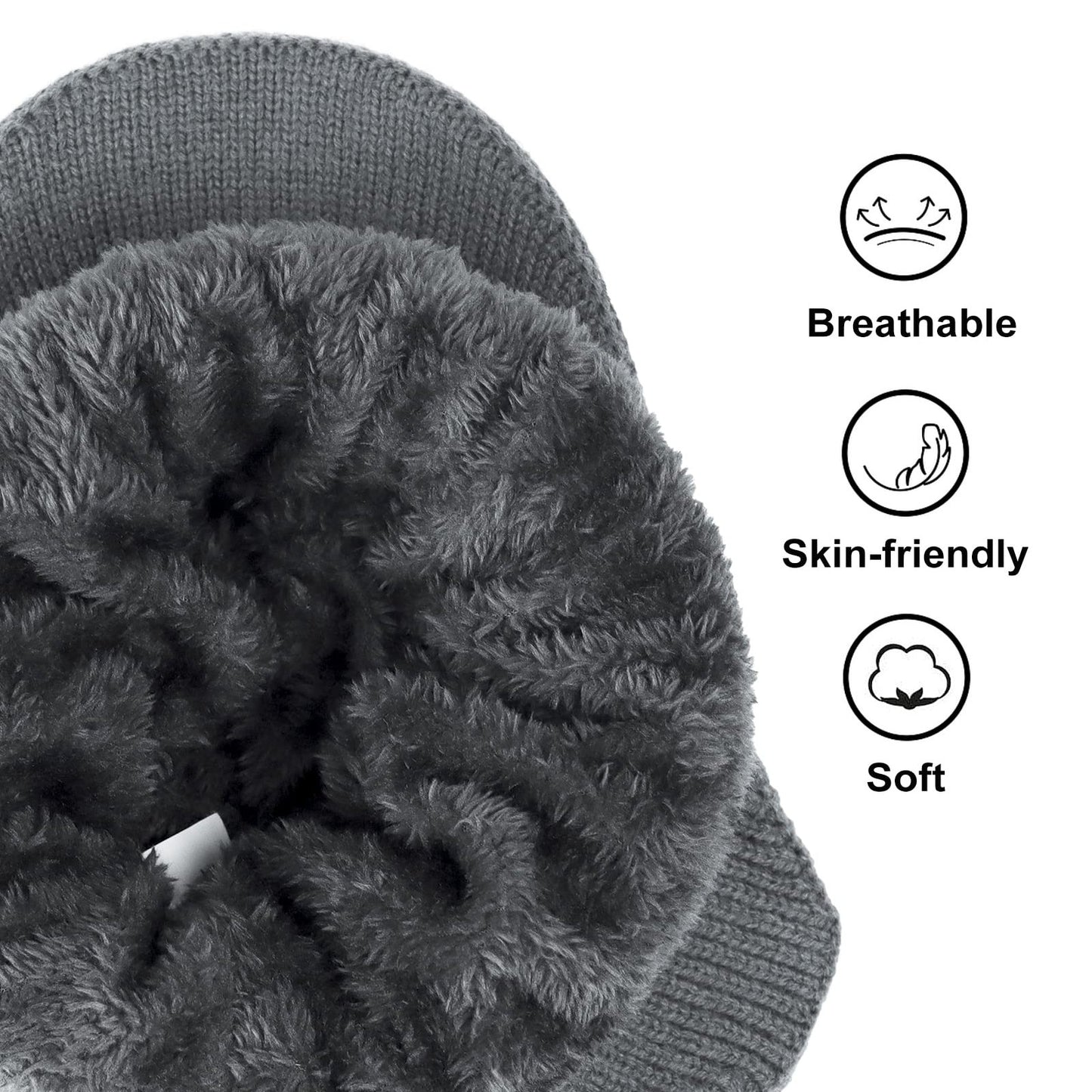 🔥HOT SALE🔥 Elastic Warm Ear Protection Knitted Hat☃️-unitmotor™