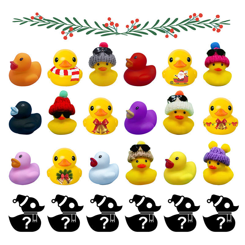 unitmotor™-Advent Calendar 2022 - 24 Rubber Ducks for Kids