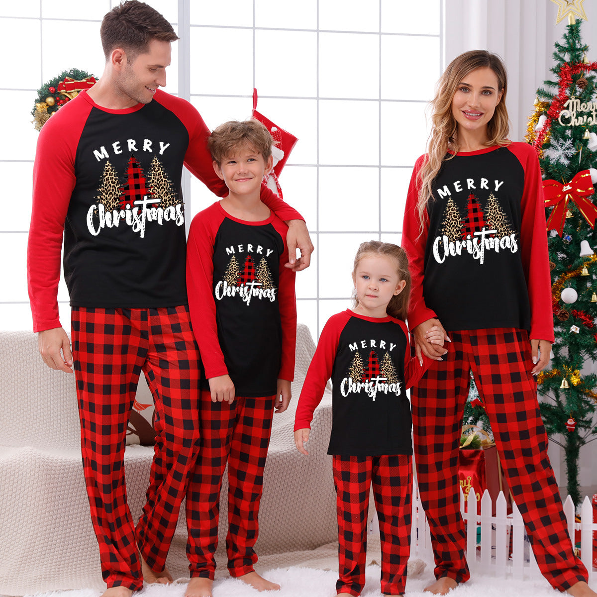 🎄 Early Christmas Pre-Sale - 50% Off -Christmas Elements Print Family Pajama Sets-unitmotor™