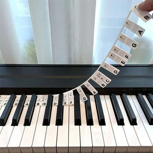 🎁Best Gift - Removable Piano Keyboard Note Labels🎹-unitmotor™