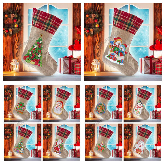 unitmotor™-(🎁🔥HOT SALE - 49% OFF) 5D Diamond Painting Xmas Rhinestone Sock Embroidery Mosaic Gift Bag