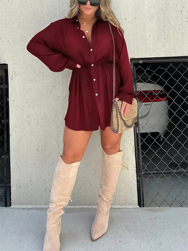 Solid Color Long Sleeve Shirt Bodysuit-Buy 2 Free Shipping-unitmotor™