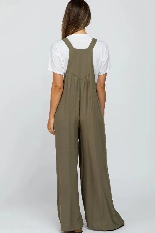 Plus Size Wide Leg Overalls Jumpsuit (Buy 2 Free Shipping)-unitmotor™