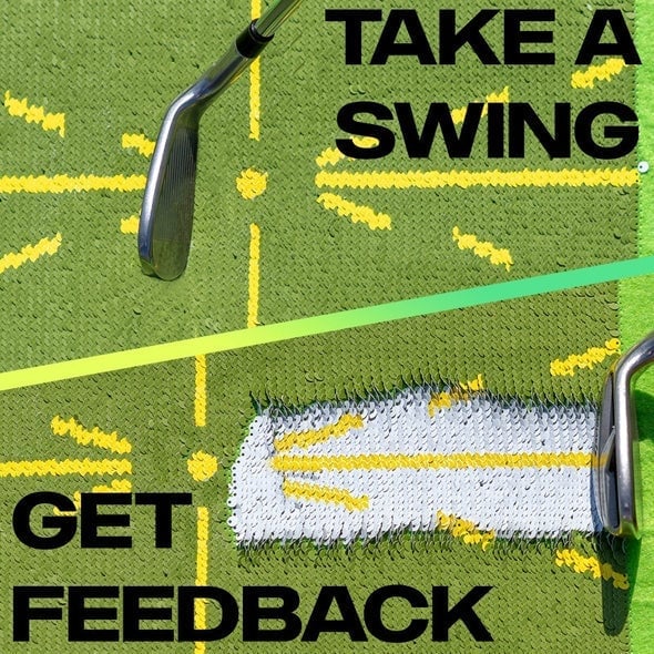 Golf Training Mat for Swing Detection Batting-unitmotor™