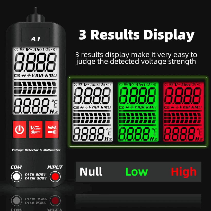 A1 Fully Automatic Anti-Burn Intelligent Digital Multimeter-unitmotor™