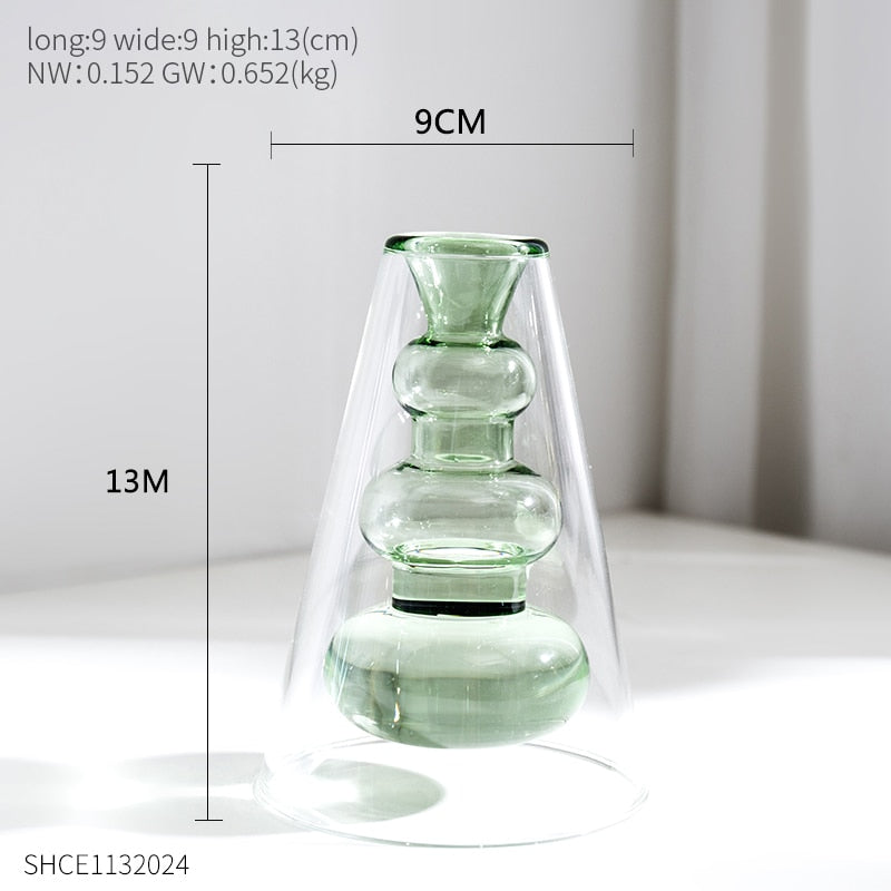 transparent glass vase-unitmotor™